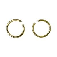 Pilgrim Gaia Gold Circle Stud Earrings