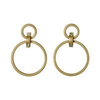 Pilgrim Gold Ariana Circle Earrings