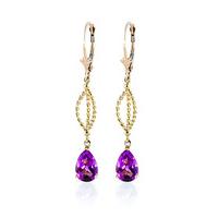 pink topaz sceptre drop earrings 30ctw in 9ct gold