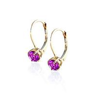 Pink Topaz Boston Drop Earrings 1.3ctw in 9ct Gold