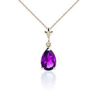 Pink Topaz Belle Pendant Necklace 1.5ct in 9ct Gold