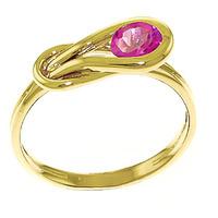 Pink Topaz San Francisco Ring 0.65ct in 9ct Gold