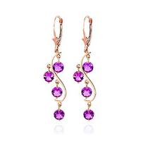 pink topaz dream catcher drop earrings 495ctw in 9ct rose gold