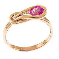 pink topaz san francisco ring 065ct in 9ct rose gold