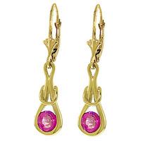 pink topaz san francisco drop earrings 13ctw in 9ct gold