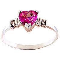 Pink Topaz and Diamond Ring 0.95ct in 9ct Rose Gold