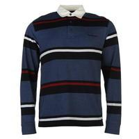 Pierre Cardin Long Sleeve Rugby Polo Shirt Mens