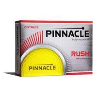 pinnacle rush distance golf ball pack yellow 1 dozen