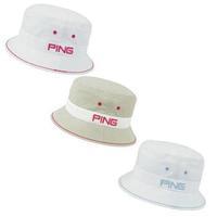 Ping Ladies Bucket Hat - White / Pink
