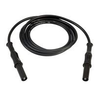 PJP 2312-IEC-100N 4mm Black Plug to Plug Lead