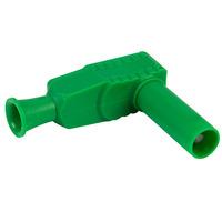 pjp 1067 v right angle shrouded 4mm plug green