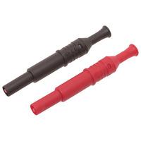 PJP 1061-R 4mm Retractable Banana Plugs Red Shrouded