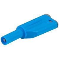 pjp 1066 bl stackable shrouded 4mm plug blue