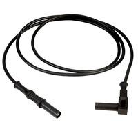 PJP 2352-IEC-100N 4mm Black Plug to R/a Plug Lead