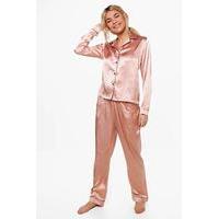 PJ With Contrast Piping - rose gold