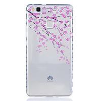 Plum Pattern Tpu Material Highly Transparent Phone Case For Huawei P9 P9 Plus Y5II Y6II