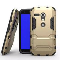 Plastic Hard Case with Stand Armor Shockproof Back Case for Motorola moto G