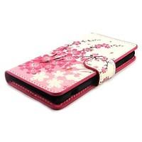 Plum Blossom Wallet PU Leather with Stand Case Cover for Sony Xperia Z1 mini Compact D5503