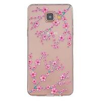 plum flower pattern pattern relief tpu phone case for samsung galaxy a ...