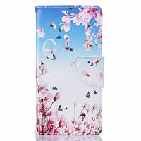 Plum Pattern Leather PU Leather Material Leather Phone Case for Huawei P9 P9 Lite Y5II Y6II 5A