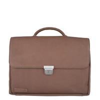 Plevier-Laptop bags - Three Compartment Laptop Bag 26 15.6 inch - Brown