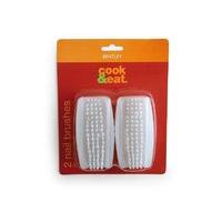 Plastic Nail Brush Twin Pack
