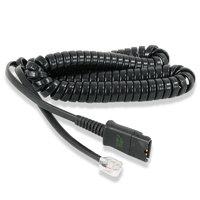 plantronics u10p s cable coil cord to qd modular plug