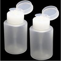 plastic nail empty pump dispenser nail art polish remover120ml