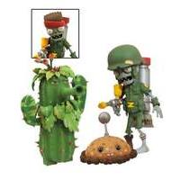 Plants Vs Zombies Garden Warfare: Foot Soldier Zombie & Camo Cactus Collectible Action Figure