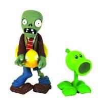 plants vs zombies 3 inch ducky tube zombie and peashooter figure