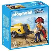 Playmobil Construction Worker with Jack Hammer