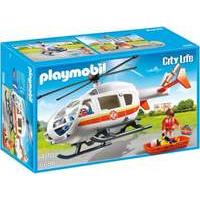 playmobil 6686 city life childrens hospital emergency medical helicopt ...