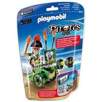 Playmobil 6162 Green Interactive Cannon with Pirate Captain