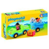 playmobil 6958 123 car with horse trailer