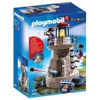 playmobil 6680 pirates soldiers lookout with working beacon