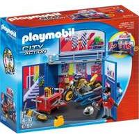 Playmobil 6157 My Secret Motorcycle Workshop Play Box