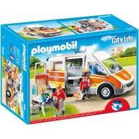 playmobil 6685 city life childrens hospital ambulance with lights and  ...