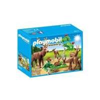 playmobil stag with deer family