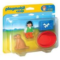 Playmobil 1.2.3 Girl with Dog