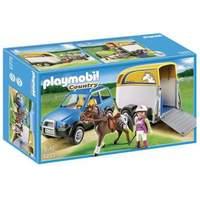 Playmobil SUV with Horse Trailer