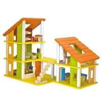 Plan Toys Chalet Dollhouse with Furniture