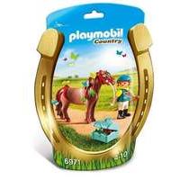 Playmobil Groomer with Butterfly Pony Toy