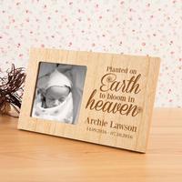 planted on earth personalised memorial frame