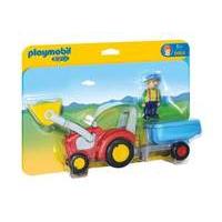 playmobil tractor with trailer