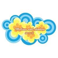 Plumeria Flower Sticker