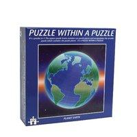 planet earth puzzle in a puzzle