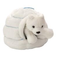 Plush Igloo With Polar Bear 25cm