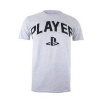 playstation mens player t shirt sports grey xxl