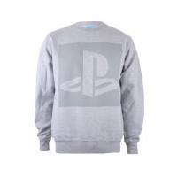 PlayStation Men\'s Block Logo Sweatshirt - Grey Heather - XXL