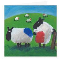 Playing Away Funny Card